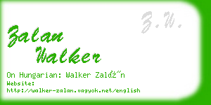 zalan walker business card